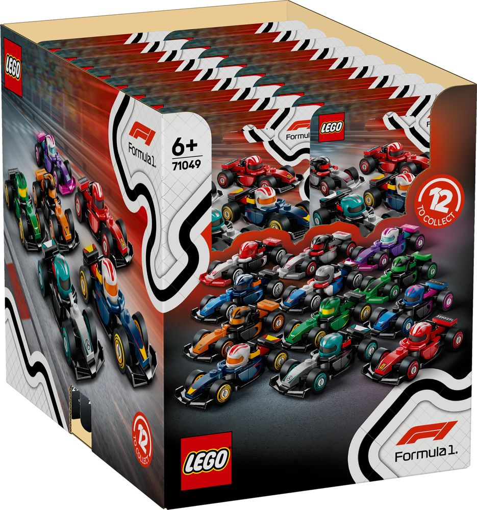 Formel 1 Rennwagen zum Sammeln (ganze Box)