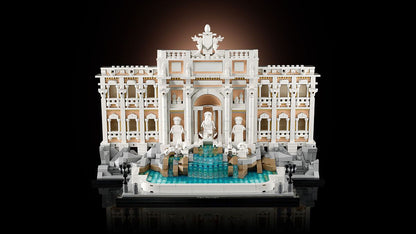 LEGO 21062 Detailreiche Nachbildung des Trevi-Brunnens aus LEGO mit Figuren und Wasserfällen.