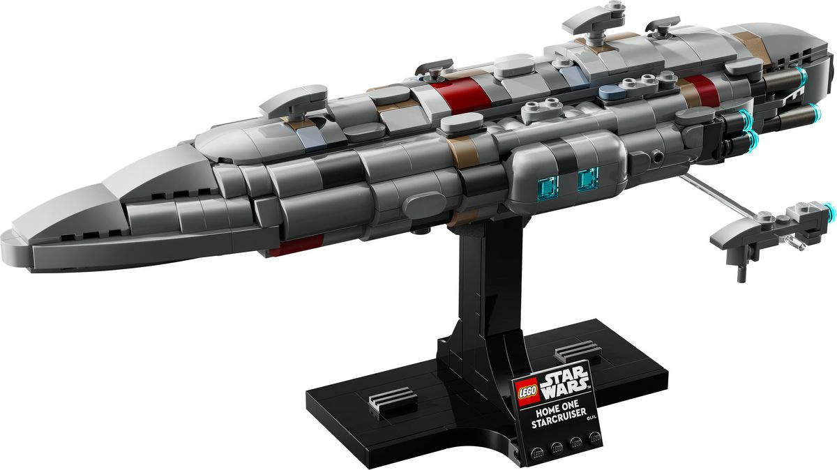 LEGO 75405 Detailreiche Darstellung des Home One Starcruisers aus Star Wars in LEGO-Bauweise.